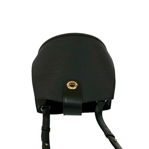 LOUIS VUITTON Cluny Epi Leather Semi-One Shoulder Bag, Noir, 482-1 - Picture 4 of 10